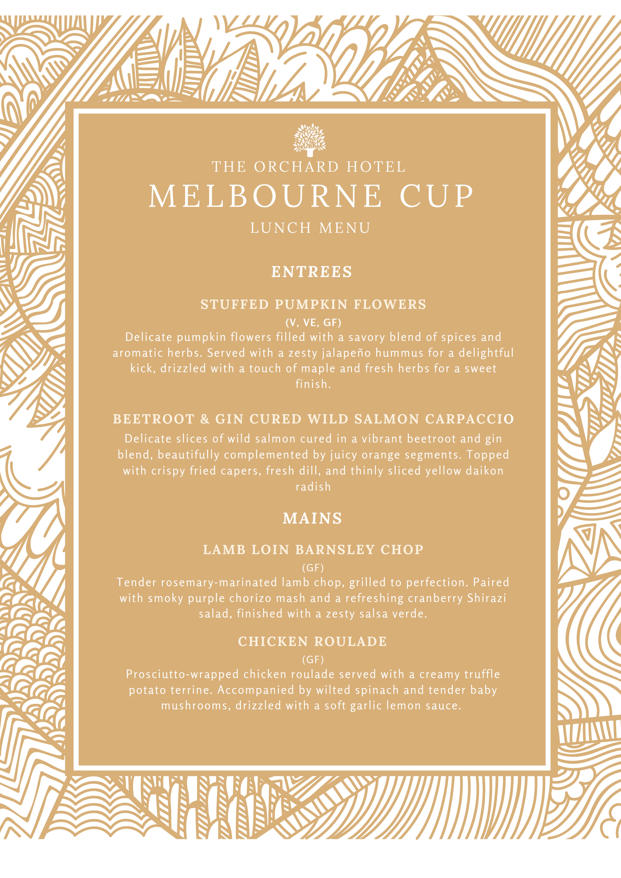 Melbourne Fuction 2024 Menu 001